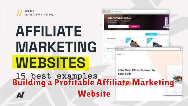 Building a Profitable Affiliate Marketing Website