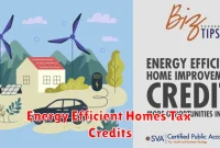 Energy Efficient Homes Tax Credits