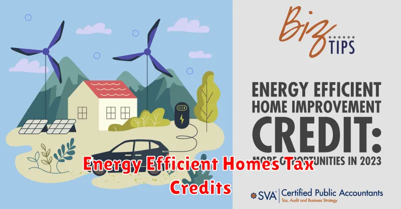 Energy Efficient Homes Tax Credits