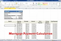 Mortgage Payment Calculation